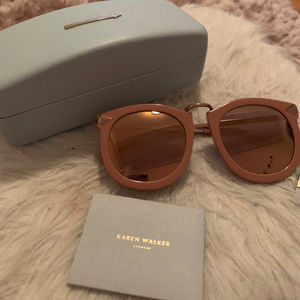 Karen Walker Super Lunar Rose Gold Sunglasses